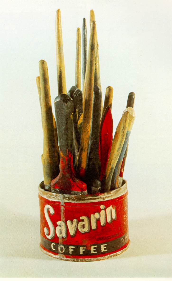 Painted Bronze (Savarin Can with Brushes), 1960